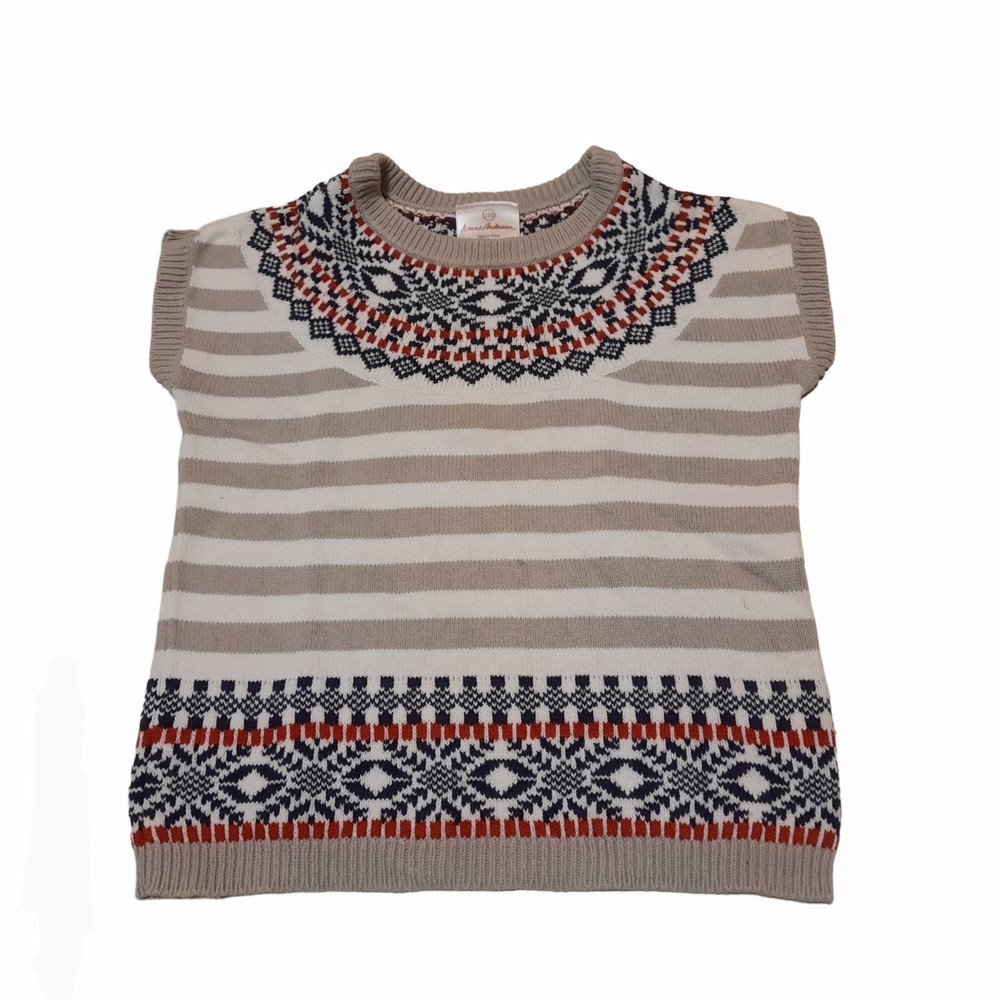 Hanna Andersson Girls Fair Isle Sweater Top 110cm